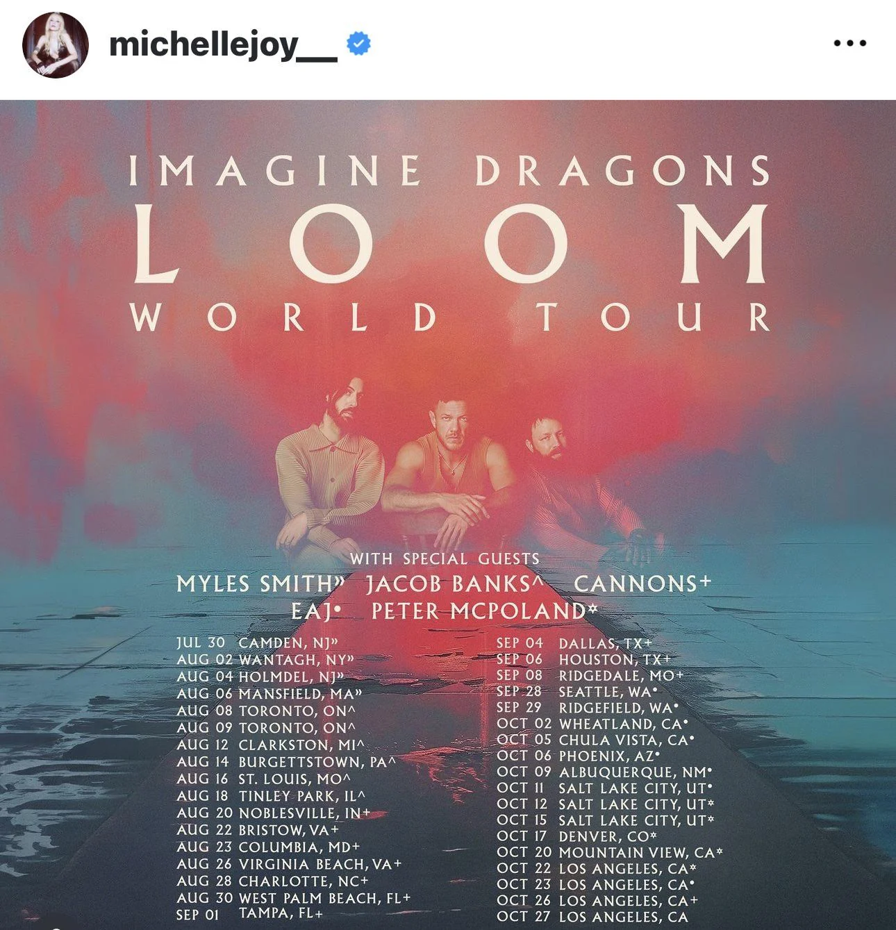 Cannons 2026 live concert poster